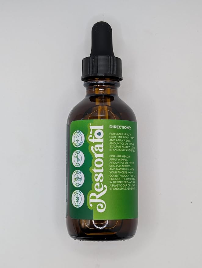 Rosemary Hair Oil For Growth with Castor Oil Batana Oil Pumpkin Seed Oil Peppermint Oil Silica Biotin Collagen Keratin Saw Palmetto Horsetail Tea Tree Vit E Aloe Vera Jojoba (1 Pack)