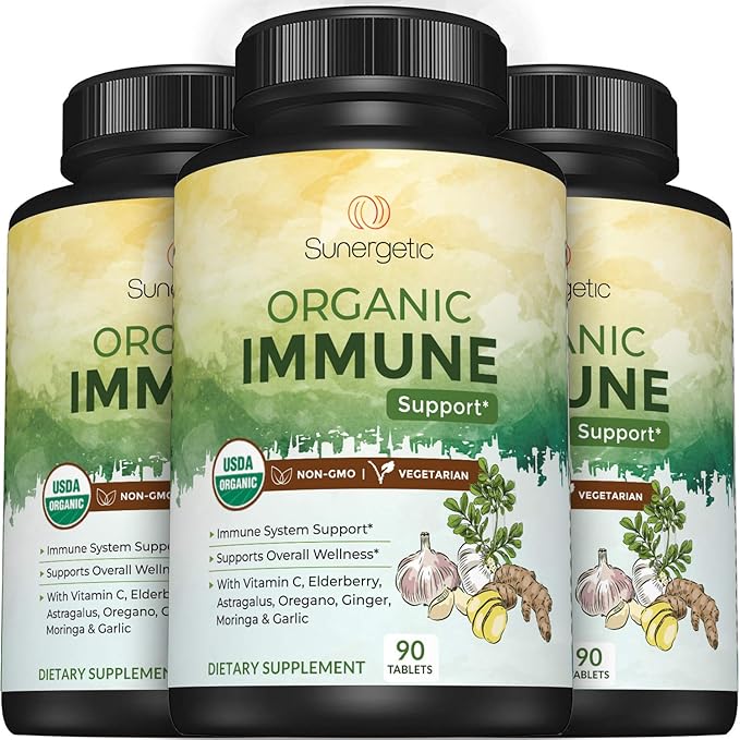 USDA Organic Immune Support Supplement – 90 Immune