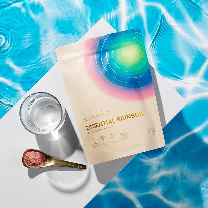 | Essential Rainbow | Superfood Powder for Gut Health, Energy & Immunity Support | 77 Nutrients | Digestive Enzymes, Prebiotics, Probiotics, Antioxidants & Fiber | Non GMO | 30 Serves (360g)
