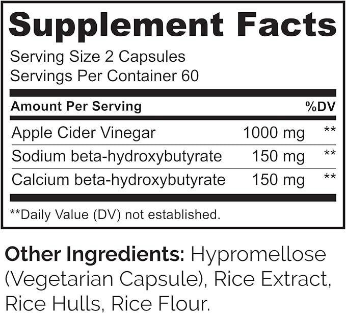 NATURELO Apple Cider Vinegar Capsules 120 Vegan