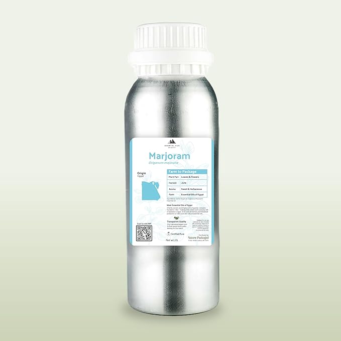 Marjoram Essential Oil - Direct from Essential Oils of Egypt- Pure Essential Oils as Scented Oils for Home or Essential Oils for Candles| 100% Pure Therapeutic Grade (15ml)