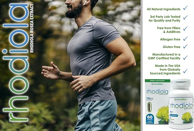 VH Nutrition RHODIOLA 3% Salidrosides 60 Easy-to-Swallow