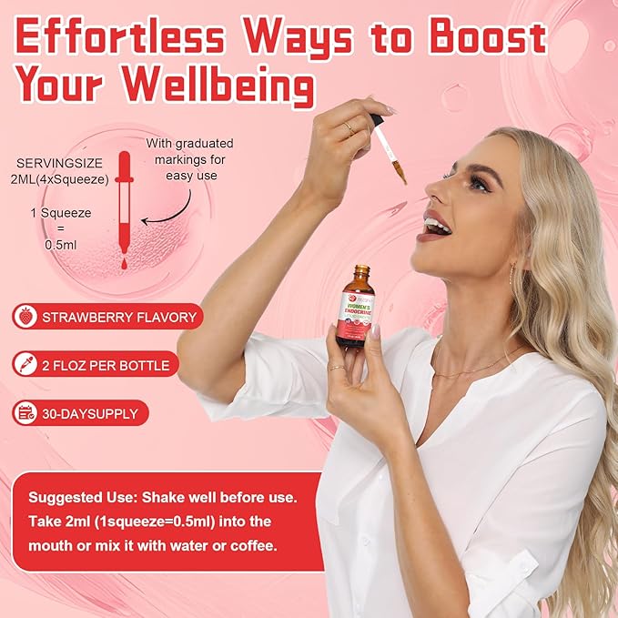Women Endocrine Superfood Supplement Liquid Drops, Supports Healthy Cortisol Levels, Hormonal Balance, Gut Health, Mood, Sleep Support, Multivitamin+Inositols, Rhodiola, DIM