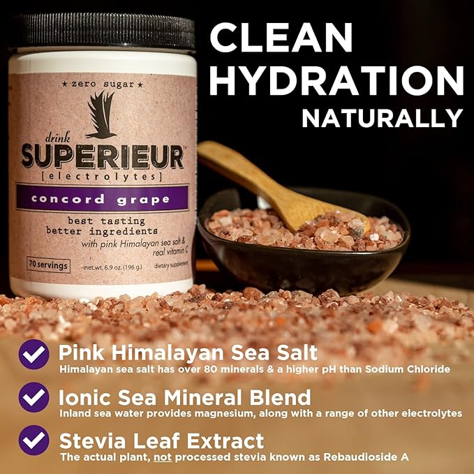 Superieur Electrolytes – Plant Based Electrolyte (70 Servings)