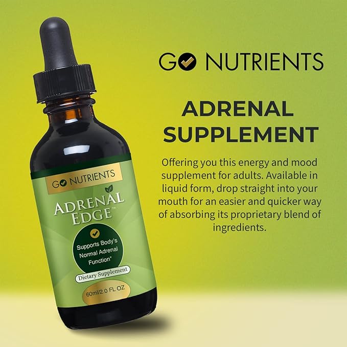 Go Nutrients Adrenal Edge Stress Relief 2.0 oz. 48 Servings