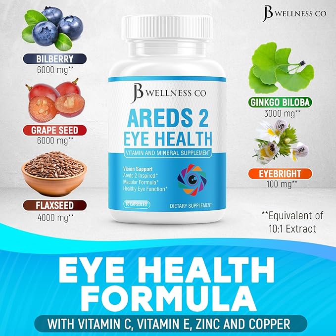 JB WELLNESS AREDS 2 Eye Vitamin 60 Count