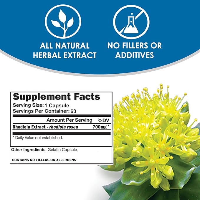 VH Nutrition RHODIOLA 3% Salidrosides 60 Easy-to-Swallow