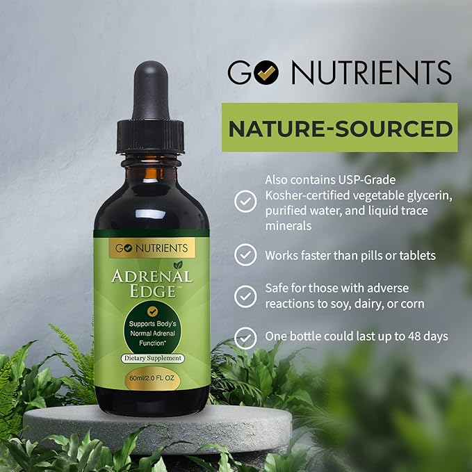 Go Nutrients Adrenal Edge Stress Relief 2.0 oz. 48 Servings