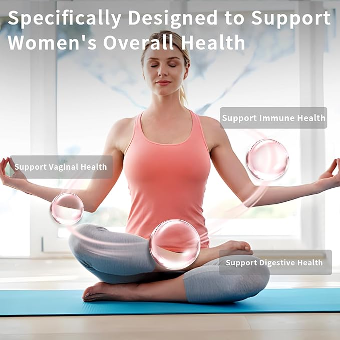 Probiotics for Women PH Balance Digestive Urinary and Immune Gut Health for Women 4 Unique Strains Supports Probiotics Healthy Vaginal Odor and Vaginal Flora 60 Ct