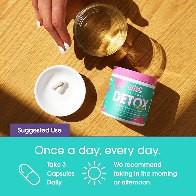 Obvi Detox Colon Cleanse Supplement 90 Capsules 30 Servings