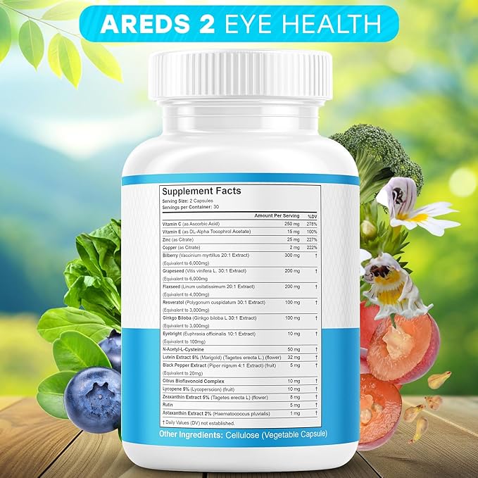 JB WELLNESS AREDS 2 Eye Vitamin 60 Count