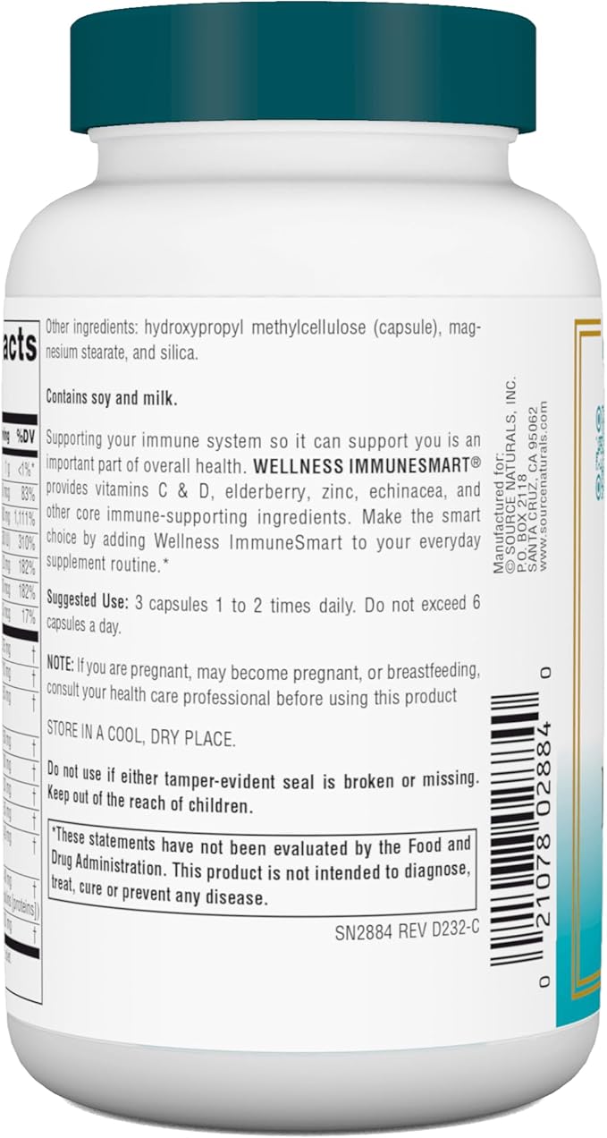 Source Naturals Wellness ImmuneSmart 90 Capsules
