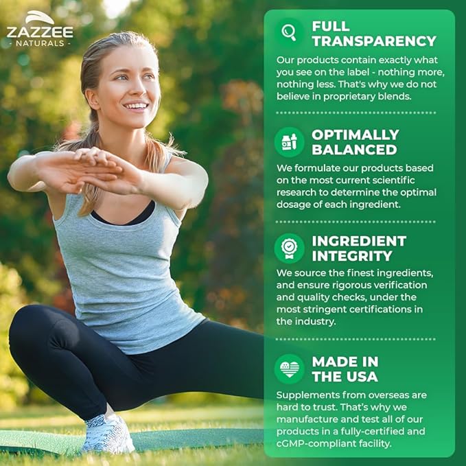 Zazzee Extra Strength 8-in-1 Immune Support, 1400 mg 180 Vegan 1000 mg 1000 IU D3, Zinc,