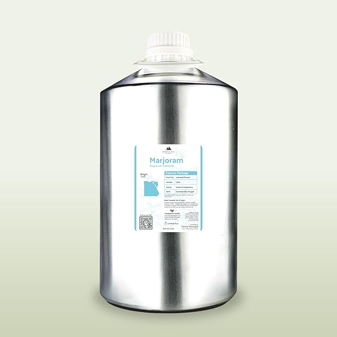 Marjoram Essential Oil - Direct from Essential Oils of Egypt- Pure Essential Oils as Scented Oils for Home or Essential Oils for Candles| 100% Pure Therapeutic Grade (25lbs)