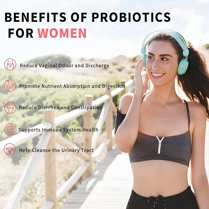 Probiotics for Women PH Balance Digestive Urinary and Immune Gut Health for Women 4 Unique Strains Supports Probiotics Healthy Vaginal Odor and Vaginal Flora 60 Ct