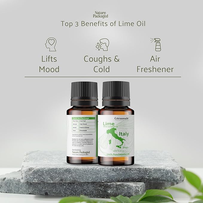 Lime Essential Oil - Direct from Citrusmade in Sicily- Pure Essential Oils for Diffusers and Aromatherapy in The Mediterranean - 100% Pure Therapeutic Grade (25LBS)