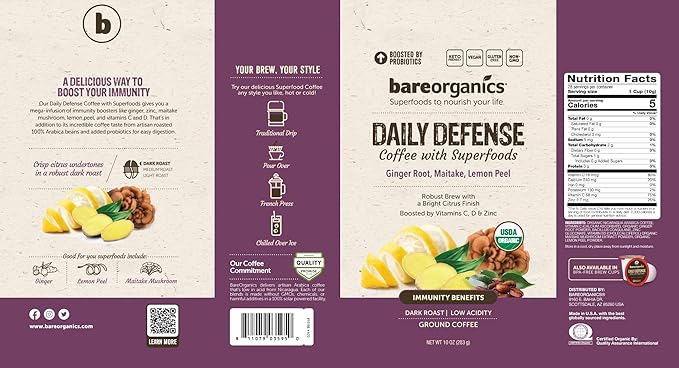 DAILY DEFENSE BAGGED COFFEE with Superfoods