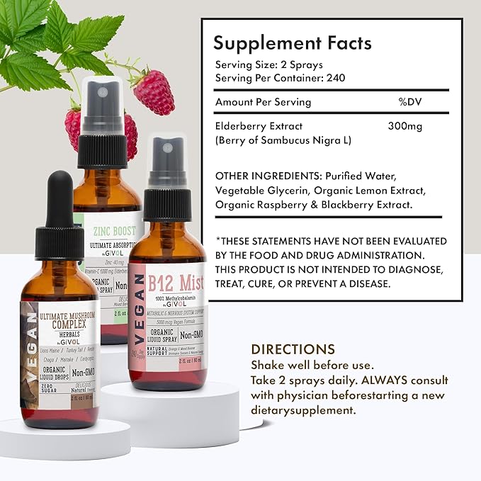 Cognitive Wellness Bundle Liquid Vitamin Trio: B12, Lions 360 Days