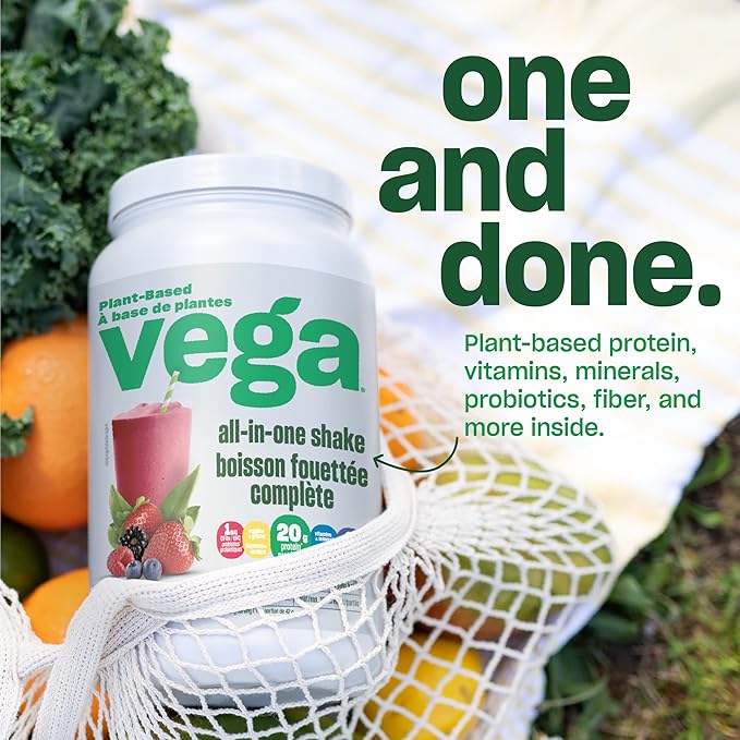 Vega One All-In-One Nutritional Shake Chocolate (19 Servings) 30.9 Ounce 1)