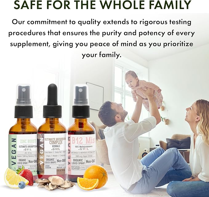 Cognitive Wellness Bundle Liquid Vitamin Trio: B12, Lions 360 Days