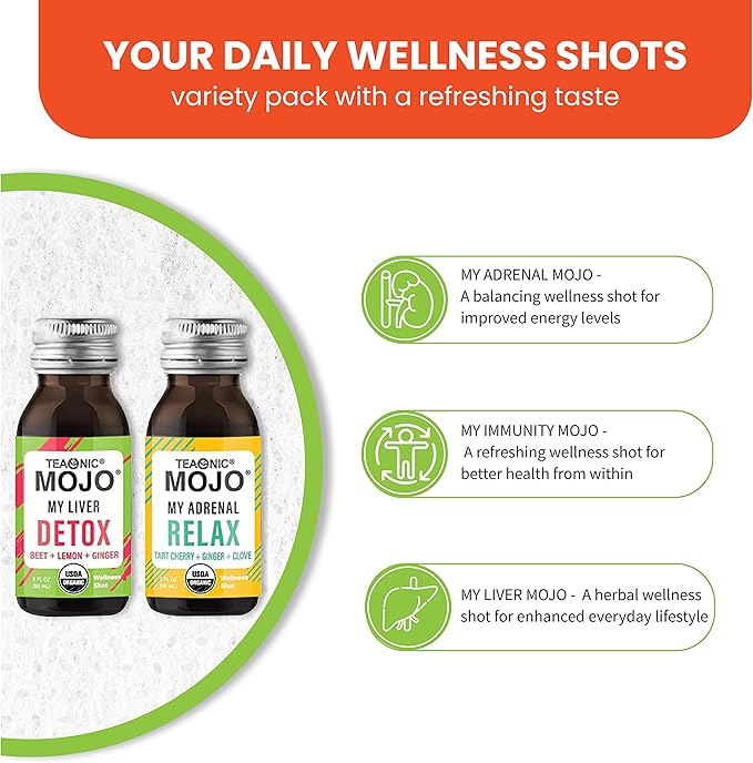 TEAONIC Wellness Shots 12 Pack, 2 Fl.