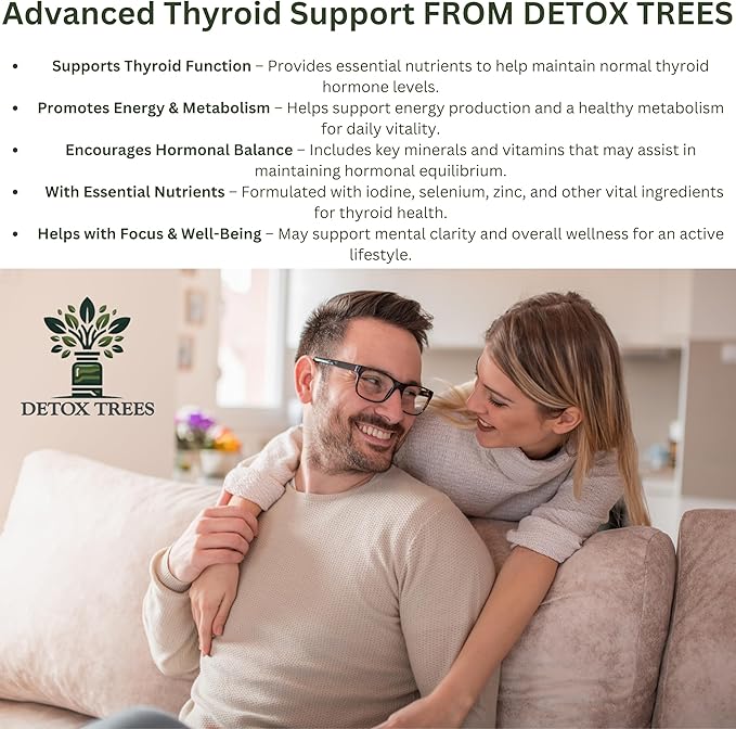 Advanced Thyroid Support – 60 Vegetable Capsules – Supports Healthy Thyroid Function, Energy, and Metabolism