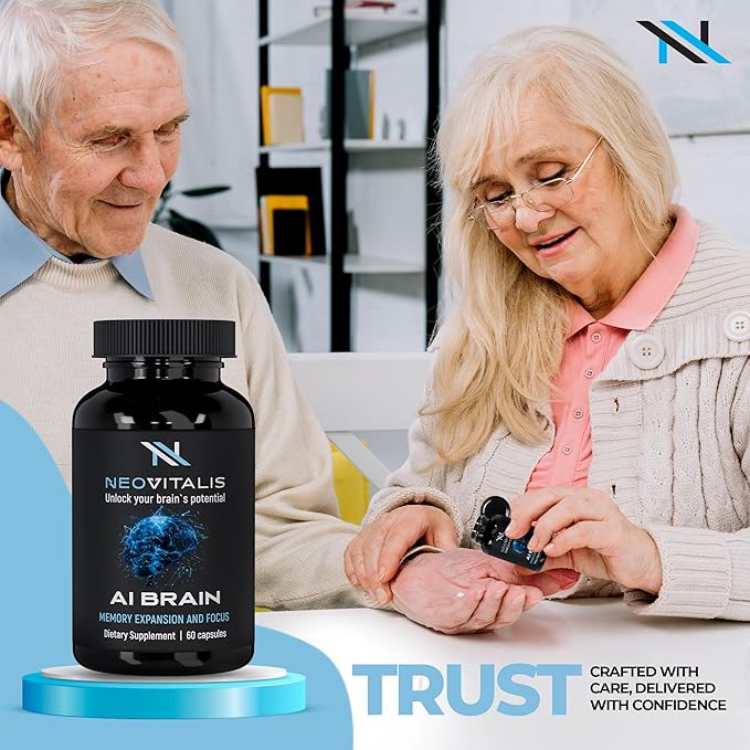 Alpha Brain Nootropic Capsules | Memory Expansion & Focus for Men, Women & Young Adults – Daily Use Cognitive Support with Vitamin B6, Herbal Extracts & Amino Acids Caffeine-Free | 60 Caps