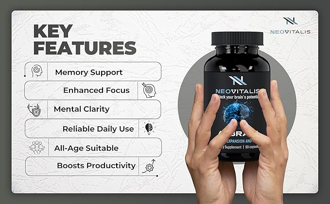 Alpha Brain Nootropic Capsules | Memory Expansion & Focus for Men, Women & Young Adults – Daily Use Cognitive Support with Vitamin B6, Herbal Extracts & Amino Acids Caffeine-Free | 60 Caps