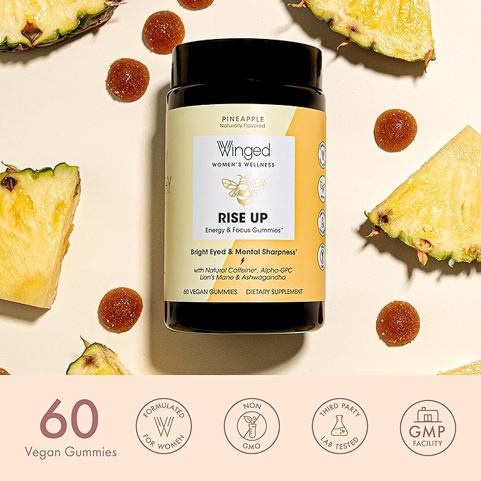Winged Rise Up Gummies B12 for (30 Servings)