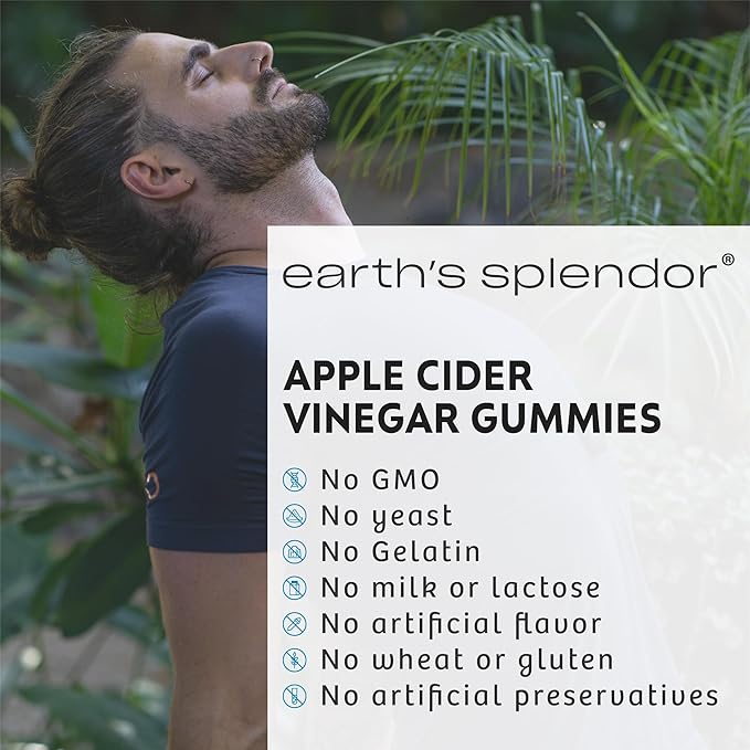Earth's Splendor Apple Cider Vinegar Gummies 30 Count