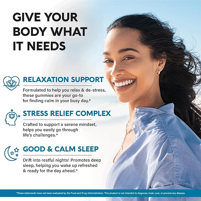 Stress Relief Supplement Gummies 500 mg 5-HTP | 60 Gummy