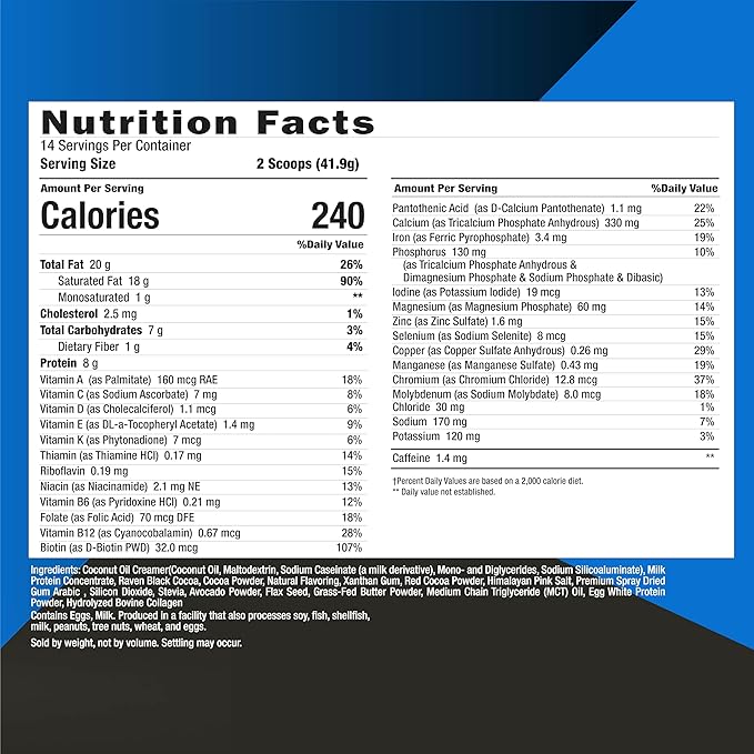 Keto Science Ketogenic Meal Shake Chocolate (14 servings), 20.49 Oz