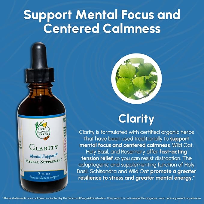 Organic Clarity Tincture -, Brain Tincture, 2 Fl