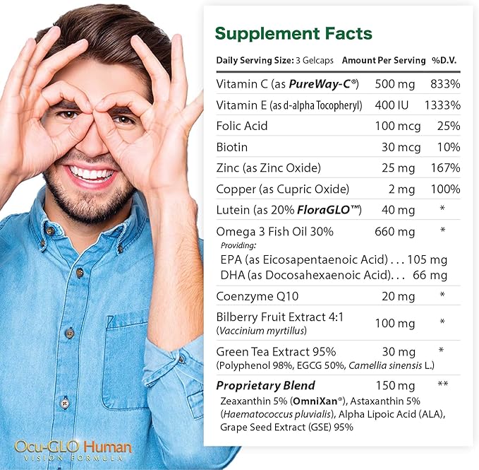 Ocu-GLO Human Vision Formula Eye Health 90ct
