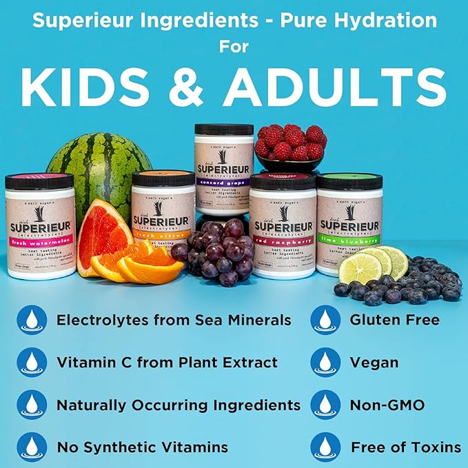 Superieur Electrolytes – Plant Based Electrolyte (70 Servings)