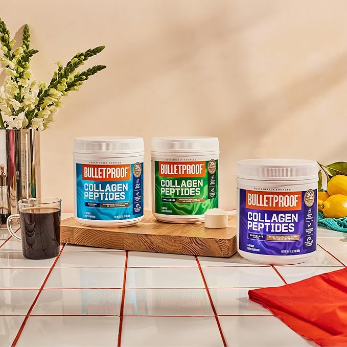 Bulletproof Unflavored Gut Health Collagen Protein, 14 Ounces, 10g Grass-Fed 2 Billion 10g Prebiotics