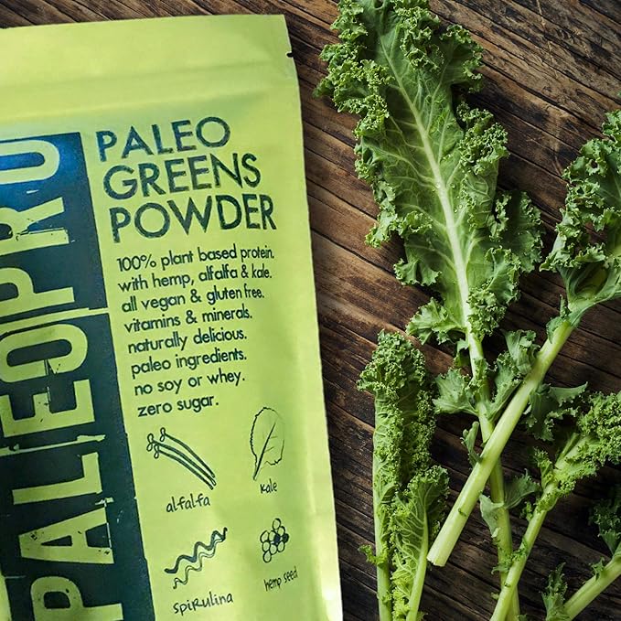 PaleoPro Paleo Greens Powder, Plant-Based Vegan B12, Keto 9.4oz