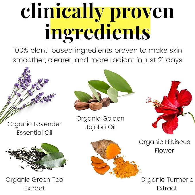 USDA Organic Strength Antioxidant & Superfood Elixir Face Oil - Face Moisturizer For Dry Skin, Blemishes, Wrinkles & Boost Natural Collagen with Pumpkin, Acai, Jojoba Oil & More, 0.5 fl oz