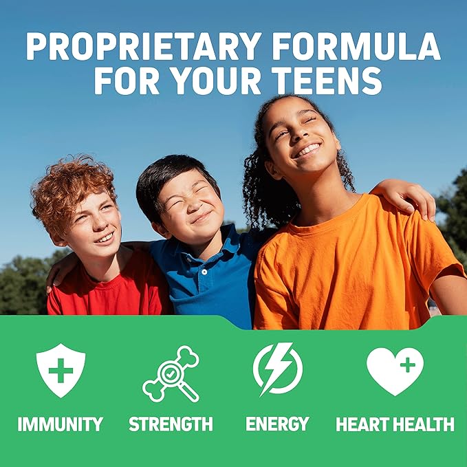 Whole Food Multivitamin for Teens (Boys 62 Superfoods 60 Capsules
