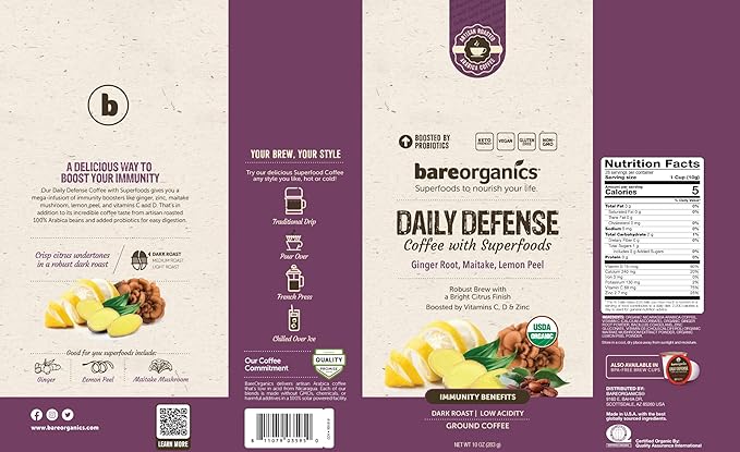 DAILY DEFENSE BAGGED COFFEE with Superfoods