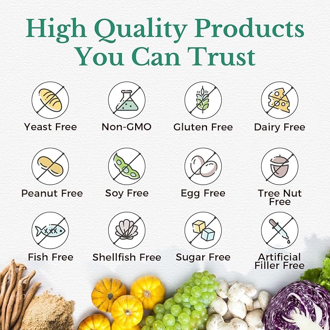VITALITOWN Immune Support Supplement, with Elderberry, D3 6000IU, 6000IU, Selenium, 9-in-1 Immunity, 60 Caps