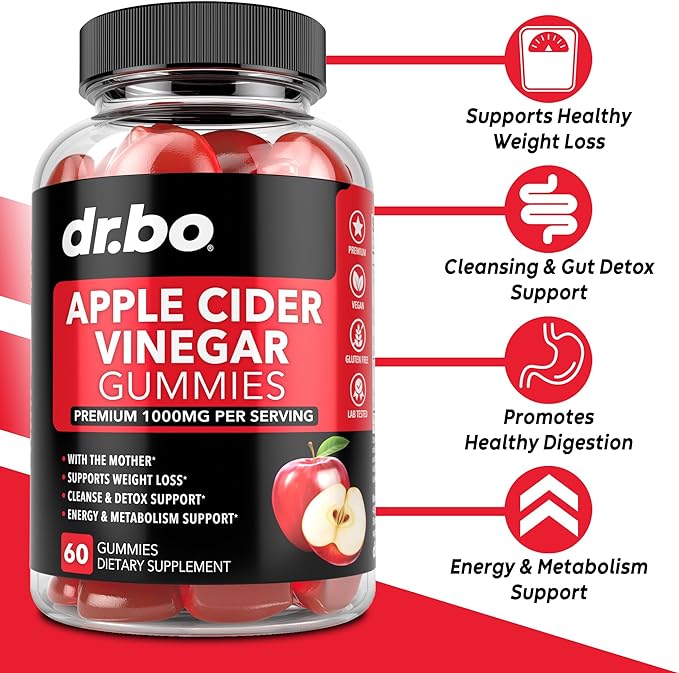 ACV Apple Cider Vinegar Gummies 1000MG Apple