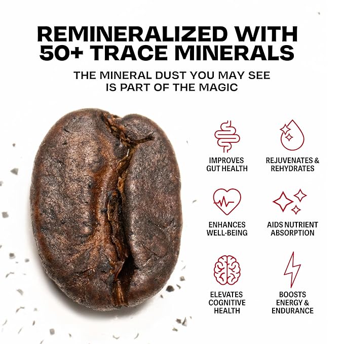 Danger Coffee by Dave Asprey, Remineralized, Mold Free & Lab Tested Whole Bean Coffee, Dark Roast, 10.9 Ounce