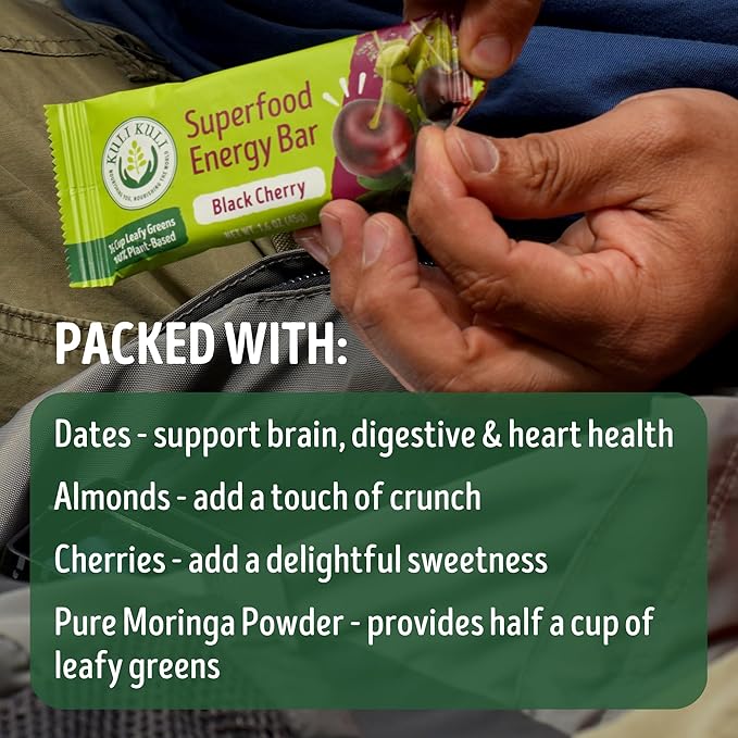 Kuli Kuli Moringa SuperFood Energy Bar, 1.6 Ounce