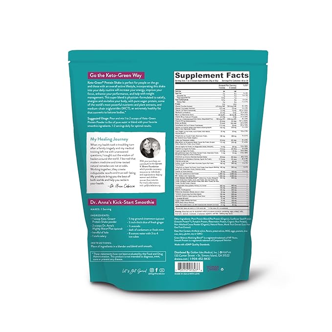 VIDAPURA Keto Green Protein Shake (40 Servings)