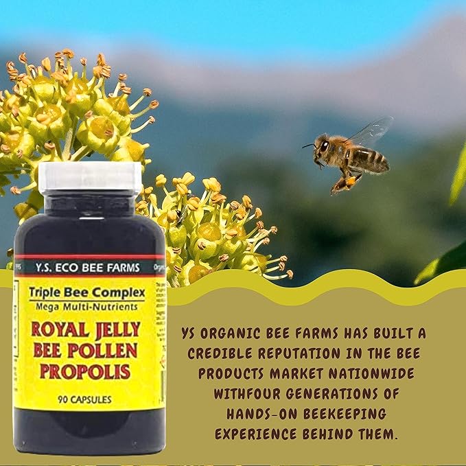 YS Organics Triple Bee Complex, Royal 90 Capsules