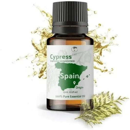 Cypress Essential Oil (15ml) - Direct from Essential Oils SL in Spain - Pure Essential Oil for Diffusers and Aromatherapy | 100% Pure Therapeutic Grade