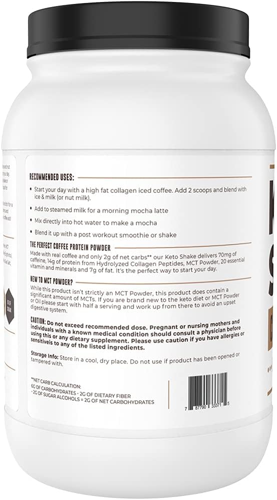 Keto Breakfast Shake Meal Replacement, 2lb
