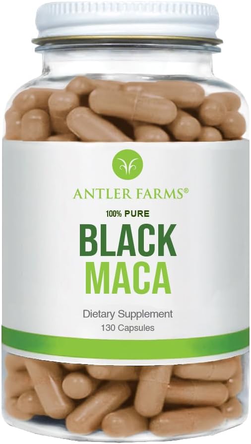 Antler Farms - 100% Pure Black 130 Capsules, 1500mg –