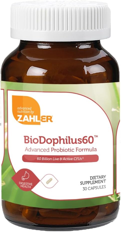 Zahler Biodophilus, 60 Billion Live Cultures 30 Capsules